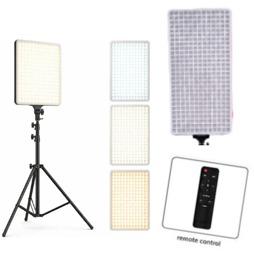 PANEL DE ILUMINACION 32" GRANDE CON ENREJADO LUZ LED FOTOGRAFIA CONTROL REM SIN TRIPODE RL-32