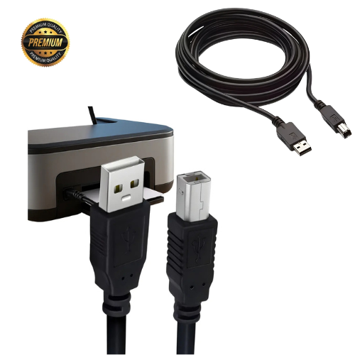 CABLE IMPRESORA CON FILTRO A/B USB 2.0 1.5/1.8 MTS CALIDAD PREMIUM