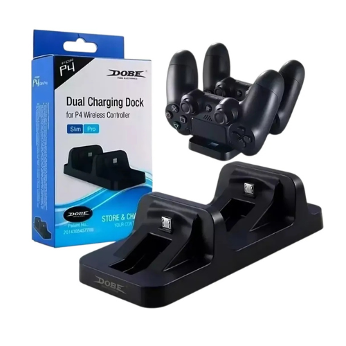 BASE ESTACION DE CARGA PARA 2 JOYSTICK PS4 PLAY STATION 4