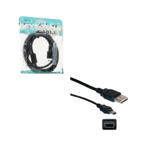 CABLE USB A MINI USB 2.0 5 PIN 1.5MTS JOYSTICK PS3 V3 BOLSA