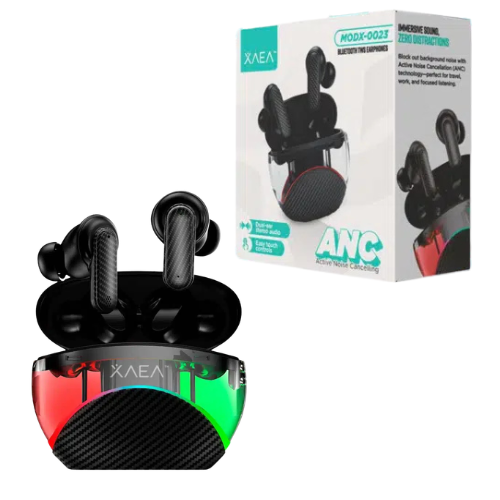AURICULAR BLUETOOTH 5.4 MANOS LIBRES XAEA ANC CANCELACION DE RUIDOS TACTIL