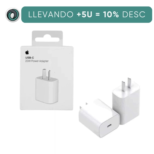 CARGADOR CABEZAL 220V A USB TIPO C HEMBRA CARGA RAPIDA 20W PATA ARGENTINA