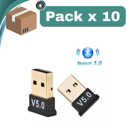 PACK X 10 ## ADAPTADOR RECEPTOR USB A BLUETOOTH 5.0/5.1 USB DONGLE