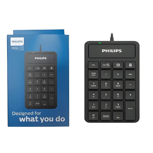 TECLADO NUMERICO MINI CON CABLE USB 151X86X29MM K106 PHILIPS