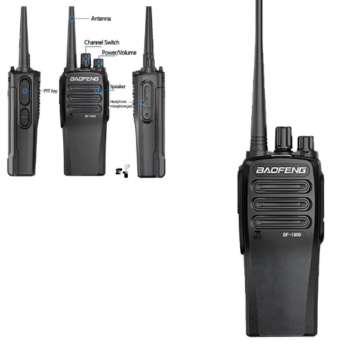 HANDY BAOFENG UHF PORTATIL TALKIE 1 UNIDAD BF1909 RECARGABLE 10W