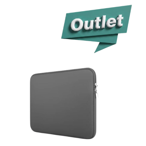 FUNDA NOTEBOOK 15.6 PULGADAS GRIS ACERO 29X39.5CM (OUTLET)