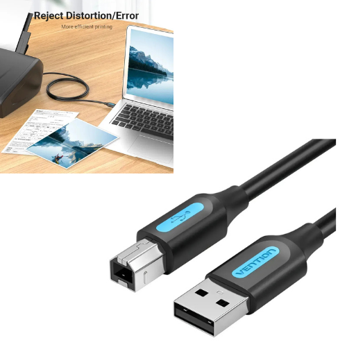CABLE IMPRESORA USB A USB TIPO B 2.0 3 MTS VENTION
