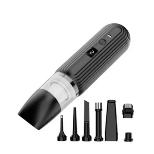 ASPIRADORA PORTATIL USB DE MANO RECARGABLE SOPLADOR PANTALLA DIGITAL 4 EN 1