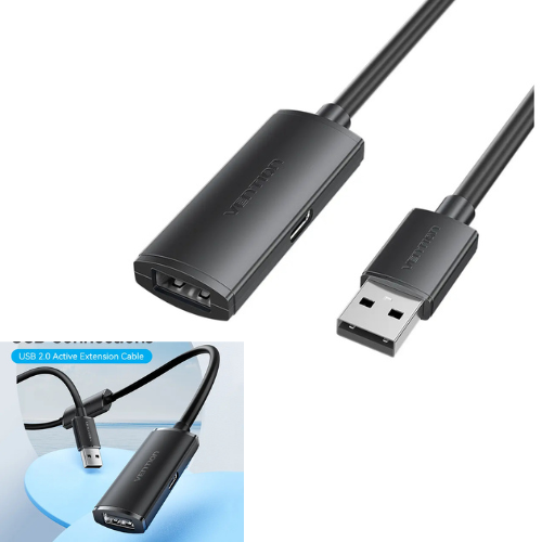 CABLE PROLONGADOR ALARGUE EXTENSION USB 2.0 MACHO A USB HEMBRAACTIVO 10MTS VENTION
