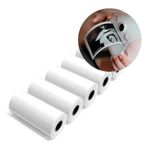 ROLLO DE PAPEL REPUESTO DE MINI IMPRESORA PAQUETE X5 ROLLOS DE 57MM X 4 METROS DE LARGO