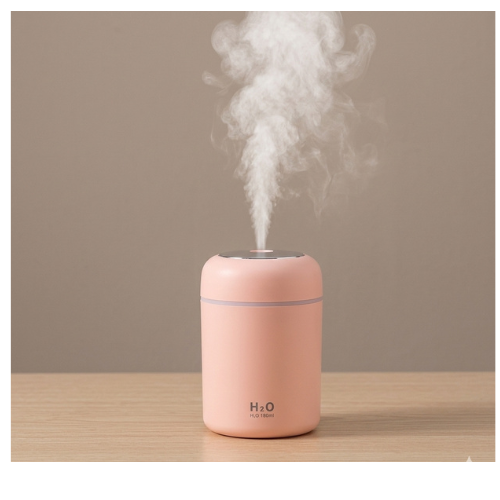 AROMATIZADOR HUMIDIFICADOR DIFUSOR CON FILTRO ROSA 300ML